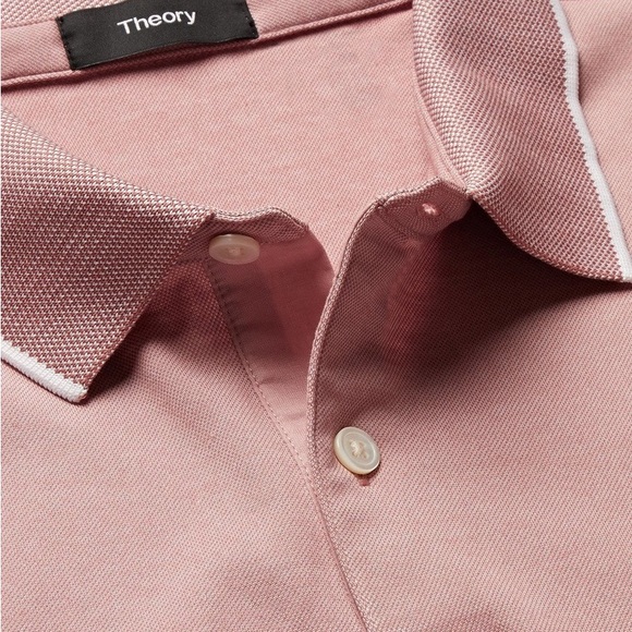 ❣️Theory Men’s Cotton-Blend Piqué Polo T-Shirt Size XXL - Picture 4 of 6